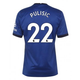 Camisolas de futebol Chelsea Christian Pulisic 22 Equipamento Principal 2020/21 Manga Curta
